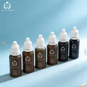 Encre de maquillage permanent pour sourcils, lèvres, eye-liner - 15 ml, 20 couleurs, pigment de tatouage professionnel 100% végétal - Product Image 3