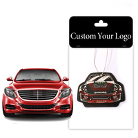 Diffuseur de parfum pour voiture en papier suspendu de forme personnalisée, logo imprimé sur mesure, plus de 100 parfums, votre propre design, diffuseur de parfum pour voiture
