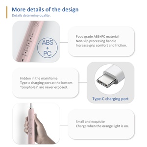 แปรงสีฟันไฟฟ้าอัจฉริยะสำหรับผู้ใหญ่ ชาร์จได้ นุ่มนวล ระดับมืออาชีพ พร้อมระบบตั้งเวลาอัจฉริยะ สำหรับการเดินทาง ช่วยฟอกสีฟัน - Product Image 4