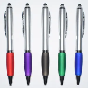 Factory price wholesale Pen with customized LOGO 2 in 1 Stylus touch pens Plastic ballpoint pen with factory price