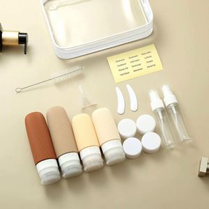 Kit de Voyage Anti-Fuite Approuvé pour Avion avec Bouteilles Personnalisables, Ensemble de 16 Flacons de Voyage en Silicone Rechargeables pour Articles de Toilette - Product Image 2