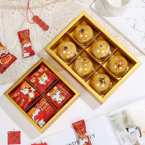 Món tráng miệng ngăn kéo hộp với 4 6 8 ngăn cupcake bao bì Pastry hộp bán buôn kẹo quà tặng bánh trung thu hộp Cookie bánh - Product Image 2