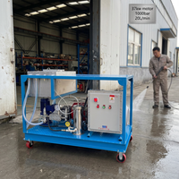 Nettoyeur haute pression électrique 1000 bars 20 lpm 37 kW pour détartrage à eau froide des faisceaux de tubes d'échangeurs thermiques