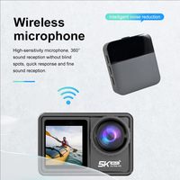 Caméra d'action 5K 4K 60FPS EIS avec objectif interchangeable, 48MP, zoom, stabilisateur électronique, WiFi, pour vlog