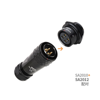 Connecteur Circulaire Étanche IP67 Série Weipu SA20, 5 Broches Mâle-Femelle, 100% Authentique, En Stock pour Alimentation Industrielle