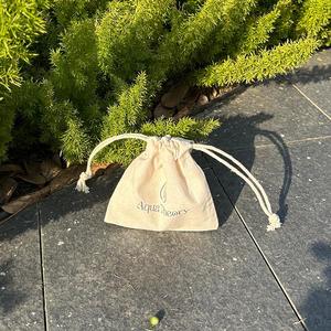 Hot Sale Custom Logo Screen Printing Eco-Friendly Cotton <b>Drawstring</b> Bag Recyclable Dust Jewelry <b>Pouch</b> - Product Image 6