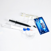 Gel blanchissant pour les dents à usage commercial RIJIE SMILE, efficace et professionnel, saveur menthe, double seringue, 0,1%-38% de peroxyde d'hydrogène