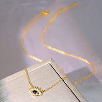 Holesal ubic ircon tone eccollier lue ye endant eccollier 925 terling ilver eccollier vente en gros
