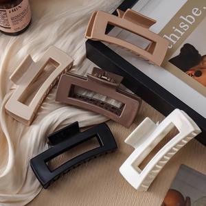 Pinzas de Pelo Grandes de Silicona Suave Irrompible, Tendencia 2026, Color Sólido, Pinza de Pelo Flexible de Goma para Mujer, Accesorio para el Cabello - Product Image 2