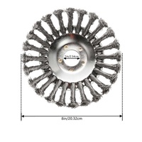 Tête de débroussailleuse à fil d'acier de 6/8 pouces, lame à herbe pour débroussailleuse, accessoires pour outils électriques de jardinage