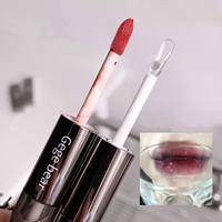 Vente en gros Rouge à lèvres liquide à deux têtes 6 couleurs Waterproof Vegan Lip Plumper Creamy Mineral Formula Volumizing Hydratant Shimmer