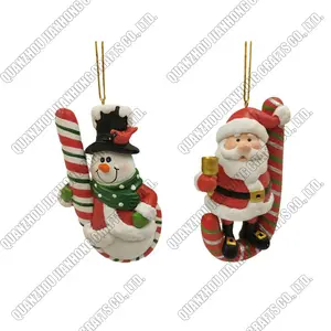 Personalized Custom Cartoon Resin Snowman Hanging Ornaments Christmas Tree Decor