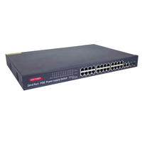Switch Poe Terbaik 100m 24 Port Switch Jaringan Poe Dengan 4 Port Uplink 1000m Mini Switch Jaringan Poe untuk Kamera IP