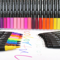 Touchfive — marqueurs de peinture à double pointe, 72 couleurs, bon marché, ensemble de stylos à brosse de couleur à l'eau