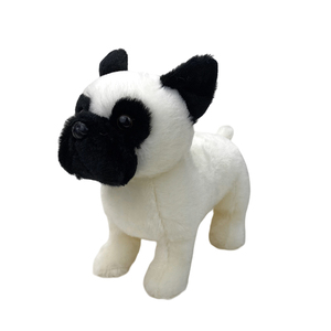 Levende Natuur Franse Bulldog Puppy Pluche Speelgoed Super Zacht Knuffel Biologisch Katoen Hond Speelgoed Pp Katoen Vulling Mesh Opp Zak Verpakking - Product Image 3