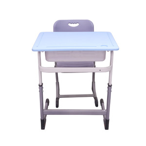 Conjunto de Silla y Escritorio Escolar Ergonómico de Plástico PE y Metal con Altura Ajustable, Suministro de Fábrica, Muebles Modernos para Estudiantes - Product Image 3
