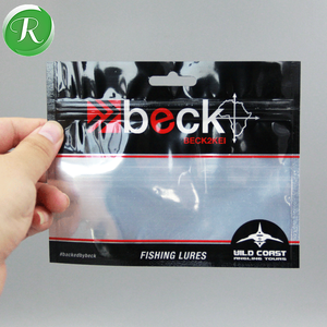 การพิมพ์แบบกําหนดเองถุงบรรจุภัณฑ์เหยื่อพลาสติกอ่อน Ziplock ถุงใสใสสําหรับ<span class=keywords><strong>หนอน</strong></span>ล่อตกปลา - Product Image 4