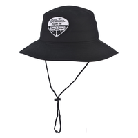 Chapeau de soleil d'été personnalisé OEM à large bord, avec logo brodé sur le devant, léger, coupe-vent, en polycoton, style bob tendance