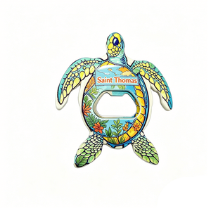 Aimant de réfrigérateur personnalisé imprimé sur mesure, souvenir touristique de l'île de Tortola (Mauritius), Saint Thomas, Santorini, Palau, Saipan - Product Image 5