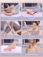 Rouleau en mousse PP professionnel pour la relaxation musculaire et le massage de fitness - Ne sert pas à amincir les jambes - Rouleau de yoga à picots