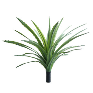 Hojas Verdes Artificiales Ecológicas Personalizadas, Plantas de Aloe <span class=keywords><strong>Vera</strong></span> y Dracaena para Decoración del Hogar, Bodas, Navidad, Escaparates de Centros Comerciales - Product Image 1