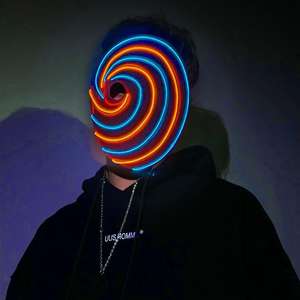 <span class=keywords><strong>Masque</strong></span> lumineux LED drôle d'anime <span class=keywords><strong>Uchiha</strong></span> <span class=keywords><strong>Obito</strong></span>, <span class=keywords><strong>masque</strong></span> en plastique pour Halloween, déguisement, fête, cosplay - Product Image 1