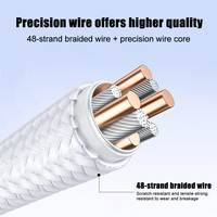 Câble de charge rapide magnétique 2-en-1 60W 100W PD Type C pour montre connectée et téléphones Type C – Vente en gros