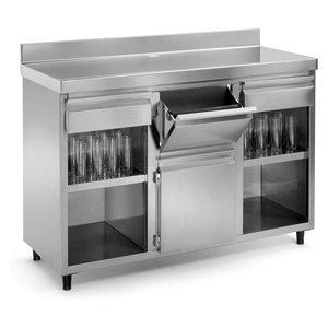<b>Stainless</b> <b>Steel</b> Heavy Duty Coffee <b>Table</b> with Storage | Commercial Furniture for Restaurant Hotel Cafe Home - Product Image 1