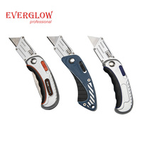 Couteau utilitaire de haute qualité pour bureau, poids léger, métal rétractable 9mm, poche d'art auto-rétractable, greffage à pression