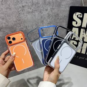 Custodia Magnetica di Lusso <span class=keywords><strong>Originale</strong></span> per <span class=keywords><strong>iPhone</strong></span> 17 Pro Max, <span class=keywords><strong>Cover</strong></span> Arancione per <span class=keywords><strong>iPhone</strong></span> 17 Pro - Product Image 4