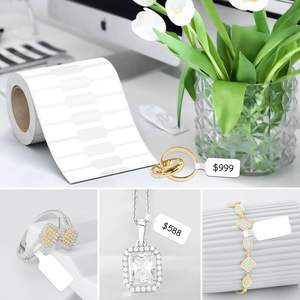 علامات أسعار المجوهرات ملصقات لفة للقلادة حلقة عرض التسميات علامات Indentification الملحقات عرض الورق - Product Image 5