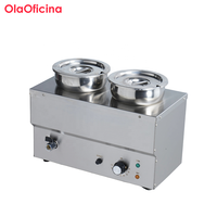 Petit Bain-Marie de Table en Acier Inoxydable, Chauffe-Sauce Commercial Électrique, Capacité 4L-20L, Économie d'Énergie, Arrêt Automatique