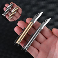 Mini couteau pliant en acier inoxydable à haute netteté pour le camping en plein air et l'utilisation quotidienne Unboxing Pocket Utility Knife