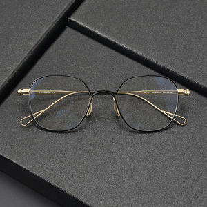 Marco óptico de titanio unisex, polígono con logotipo personalizado, Marco vintage, bloqueo de luz azul para lectura y uso en ordenador - Product Image 5