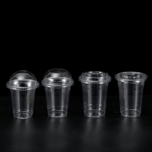 Individuell Bedruckte Transparente 20oz PET Einweg-Kaltgetränkebecher mit Flachdeckeln und Eigenem Logo - Product Image 2