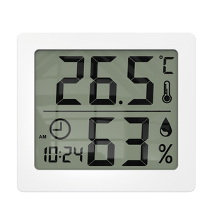 Lớn <span class=keywords><strong>LCD</strong></span> hiển thị nhiệt độ điều khiển máy tính để bàn đứng đồng hồ cho bé phòng nhà kính-ABS on/off C/F hộ gia đình độ ẩm - Product Image 1