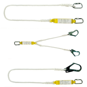 Harnais de protection contre les chutes, cordes verticales, longe de sécurité avec crochets à ressort en acier allié - Product Image 1