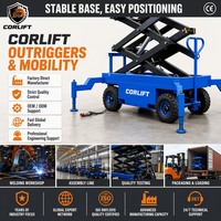 Plateforme élévatrice à ciseaux mobile hydraulique avec plateau extensible pour l'entretien des entrepôts