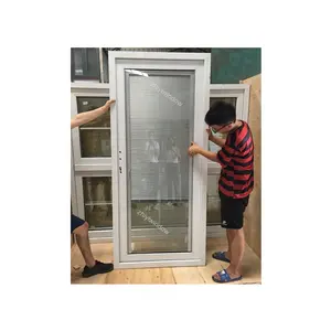 优质UPVC三层玻璃庭院门法式门在中国