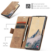 Étui portefeuille magnétique en similicuir avec support et porte-cartes pour Samsung Galaxy S26 Ultra, S25 Plus, S24, S23, S22, A57, A17, A56