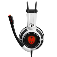 Casque de jeu stéréo flexible, casque de jeu compétitif avec microphone, prise casque 3,5 mm, casque filaire supra-auriculaire