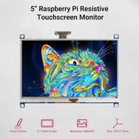 Elecrow RR050P Layar TFT 5 inci 800x480 dengan Layar Sentuh untuk Raspberry Pi Zero/Zero 2W