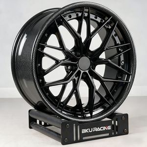 Bku Roues en fibre de carbone forgées E88 pour <span class=keywords><strong>Ferrari</strong></span> 488 458 SF90 296 812 F8 FF Gt4c <span class=keywords><strong>F12</strong></span> 19 20 21 pouces Roues en alliage classique 2 pièces - Product Image 3