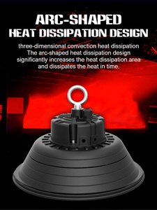 100W 150W 200W Boîtier en aluminium IP65 Pendentif extérieur étanche pour lumières industrielles à LED pour entrepôt et <span class=keywords><strong>garage</strong></span> - Product Image 2