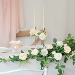 25 cái/Hộp Ngà Blush Hoa Oải Hương Nhân Tạo Hoa Hồng W/Stem Bất Cảm Ứng Bọt Trung Tâm Đám Cưới Giáng Sinh Hoa Trang Trí Hoa - Product Image 6