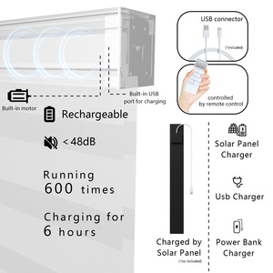Giá rẻ nhất mù màn không dây Shades cửa sổ Polyester Vải riêng tư mù cho cửa sổ - Product Image 6