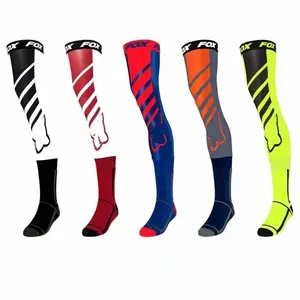 Xiang hui Mode Outdoor Unisex Eis Seide Sommer dünn lang rutsch fest atmungsaktiv Sport Kompression enge hohe Rad socken