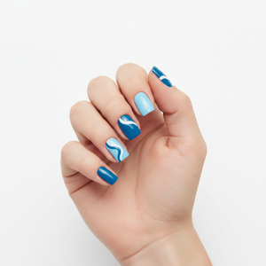 แผ่นเจลติดเล็บ BEST SEOUL BEAUTY ปลอดสาร UV ปลอดสารพิษ 2 in 1  แบบเคลือบเคราติน เป็นมิตรต่อสิ่งแวดล้อม สำหรับทำเล็บแบบฝรั่งเศส ใช้ได้ทั้งที่บ้านและร้านเสริมสวย - Product Image 2