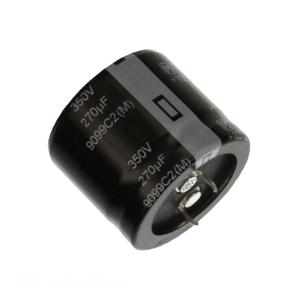 Condensateur original 270 uF EET-HC2V271KA à montage traversant, en aluminium, 270UF 20% 350V SNAP TH - Product Image 1