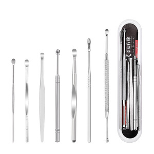 7-piece <b>ear</b> <b>pick</b> set, including stainless steel double-headed spiral spring steel <b>ear</b> <b>picks</b>. - Product Image 2